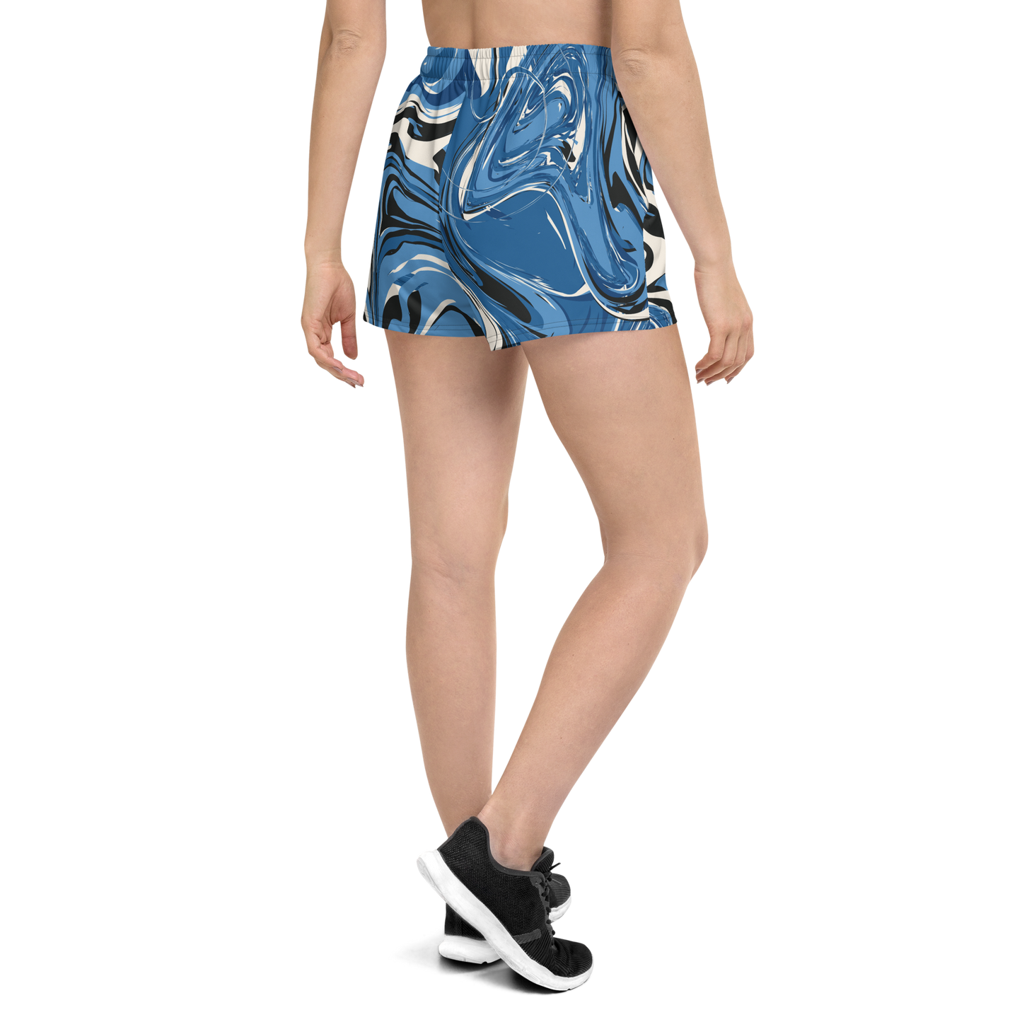 Women’s Special Navy Wavy Athletic shorts