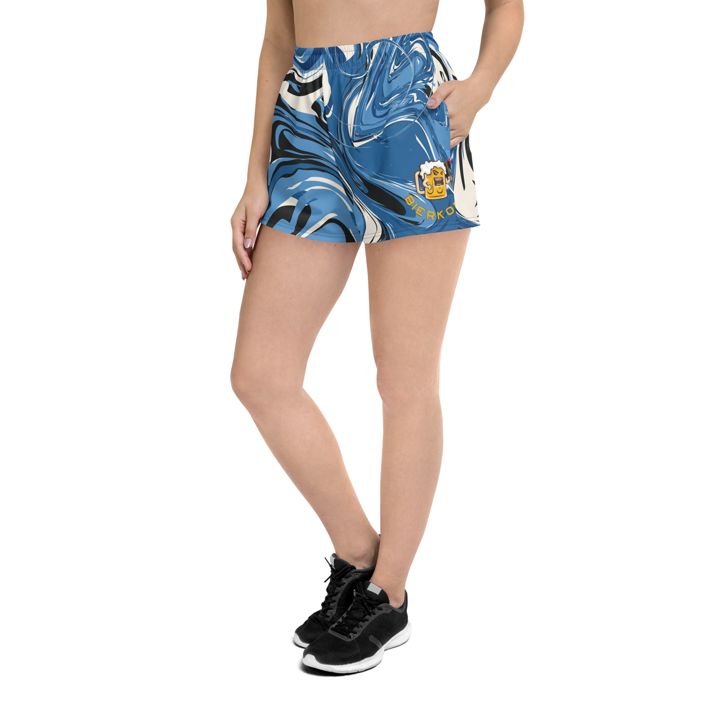 Women’s Special Navy Wavy Athletic shorts